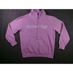 Old Orchard Beach Hoodie Womens XL Pink Maine Quarter Zip Pullover